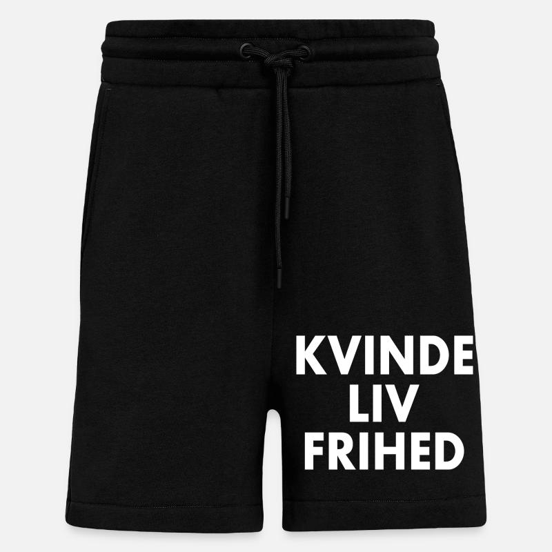 Weibliche Lebensfreiheit - Shorts - made by SPREAD - SOLID BLACK