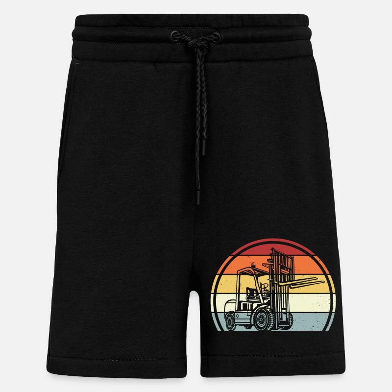 Forklift Forklift - Shorts - made by SPREAD - SOLID BLACK
