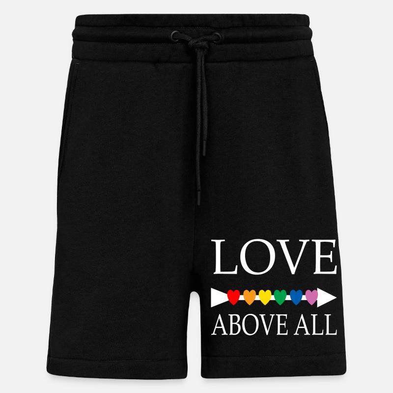 Love above all else - Shorts - made by SPREAD - SOLID BLACK