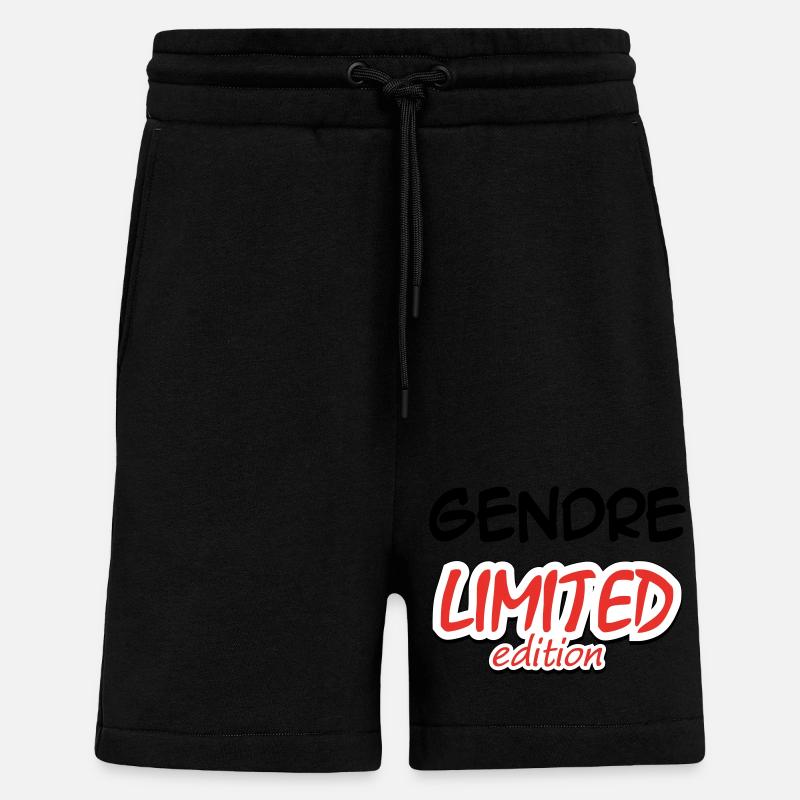 GENDRE LIMITED EDITION - Short bio décontracté fabriqué en UE - SOLID BLACK