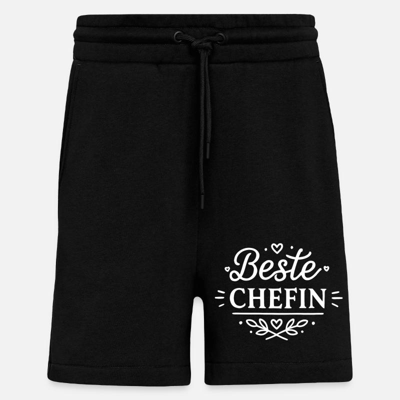 Beste Chefin - Shorts - made by SPREAD - SOLID BLACK