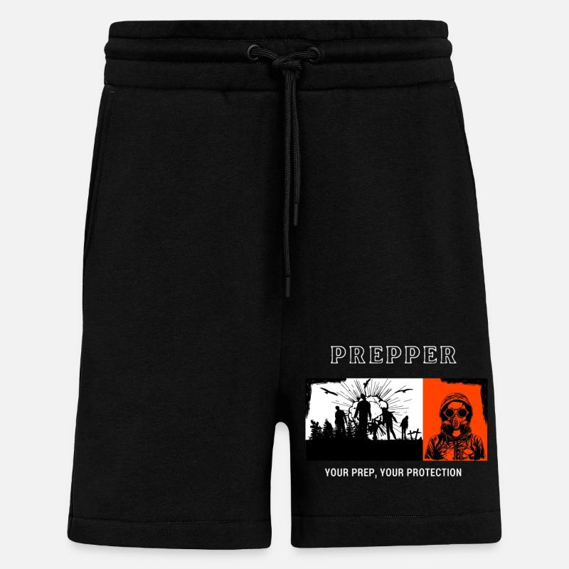 Prepper Your Prep Your Protection - Shorts - made by SPREAD - SOLID BLACK