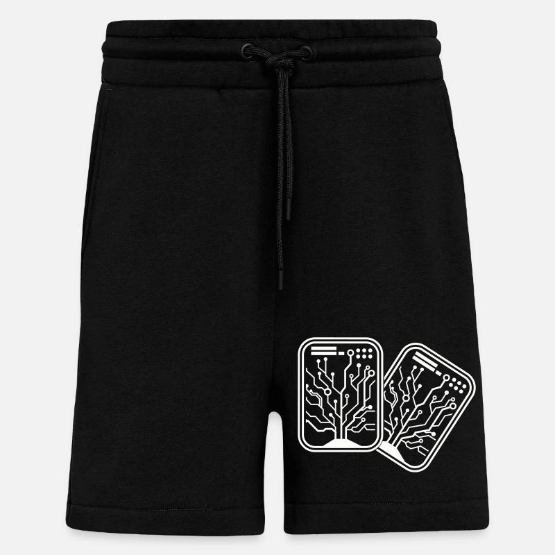 Micro Chip 2 - Shorts - made by SPREAD - SOLID BLACK
