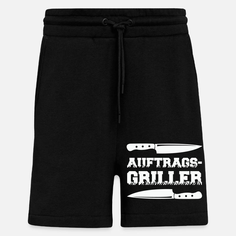 Grillade à contrat 1 - Short bio décontracté fabriqué en UE - SOLID BLACK