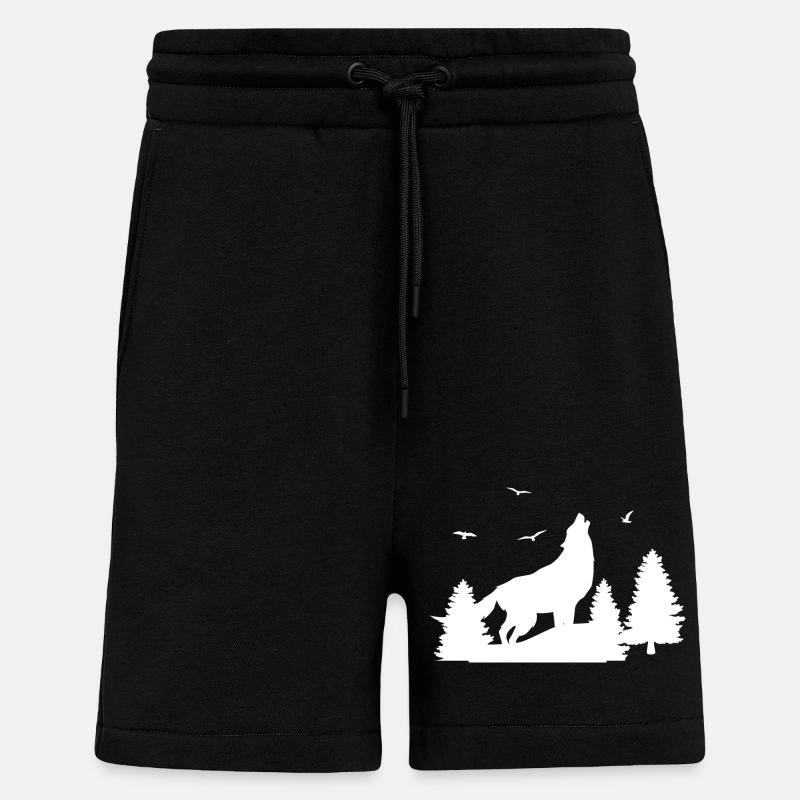 Wolf Wald - Short bio décontracté fabriqué en UE - SOLID BLACK