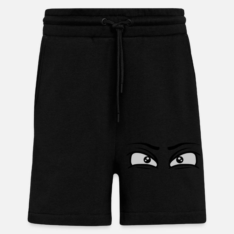 Willpower Determined eyes - Shorts - made by SPREAD - SOLID BLACK