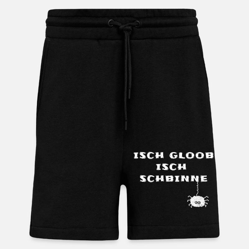 Sachsen Sprüche Sächsisch - Shorts - made by SPREAD - SOLID BLACK