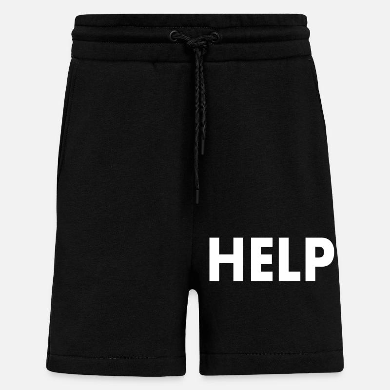 Help - Shorts - made by SPREAD - SOLID BLACK