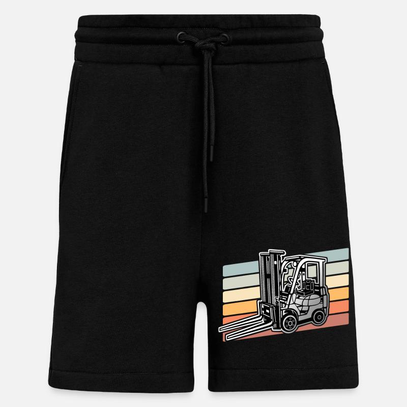 Gabelstapler Stapler - Shorts - made by SPREAD - SOLID BLACK
