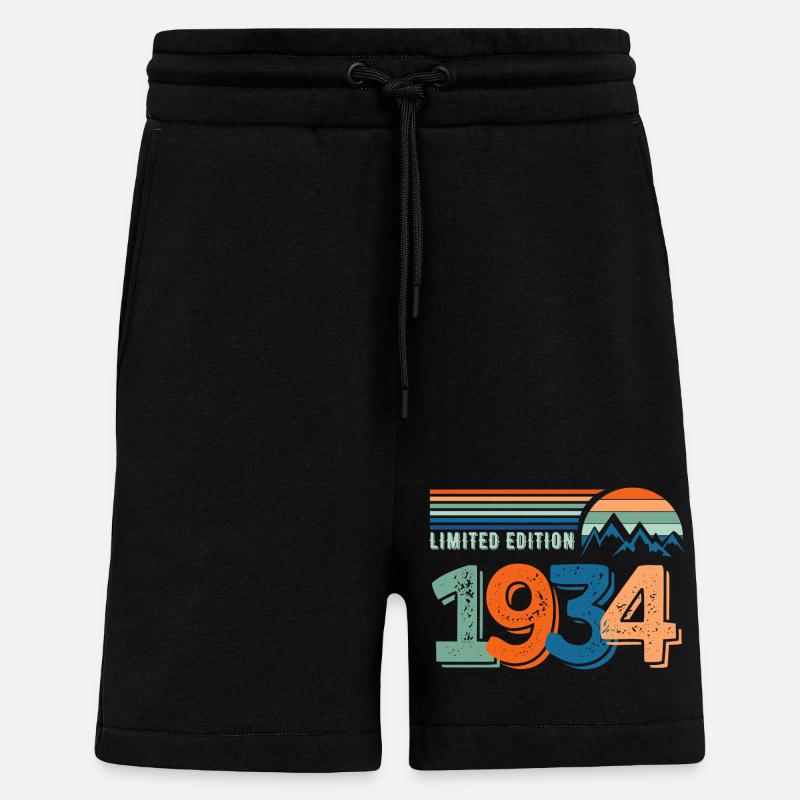 Limited edition 1934 - Short bio décontracté fabriqué en UE - SOLID BLACK