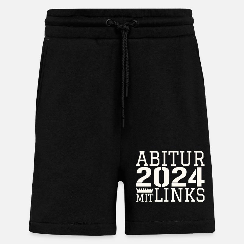 Abi mit links - Shorts - made by SPREAD - SOLID BLACK