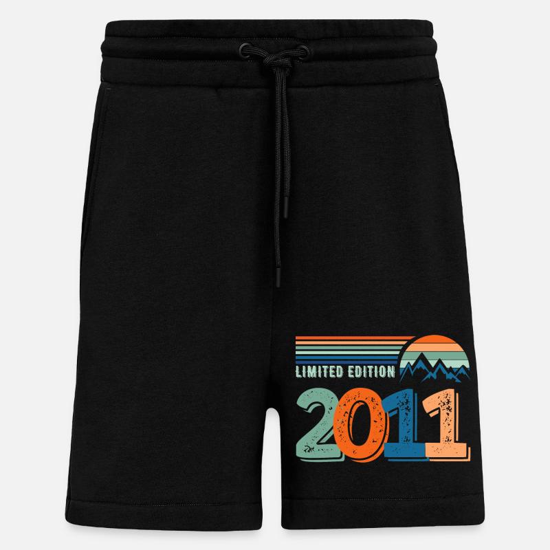 Limited edition 2011 - Short bio décontracté fabriqué en UE - SOLID BLACK