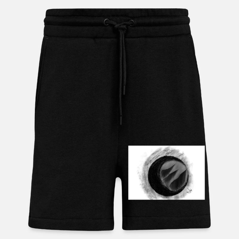 Éclipse finale - Short bio décontracté fabriqué en UE - SOLID BLACK