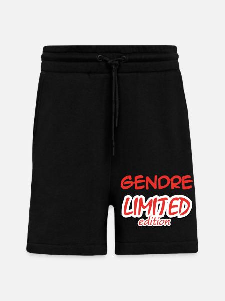 GENDRE LIMITED EDITION - Shorts - made by SPREAD - SOLID BLACK