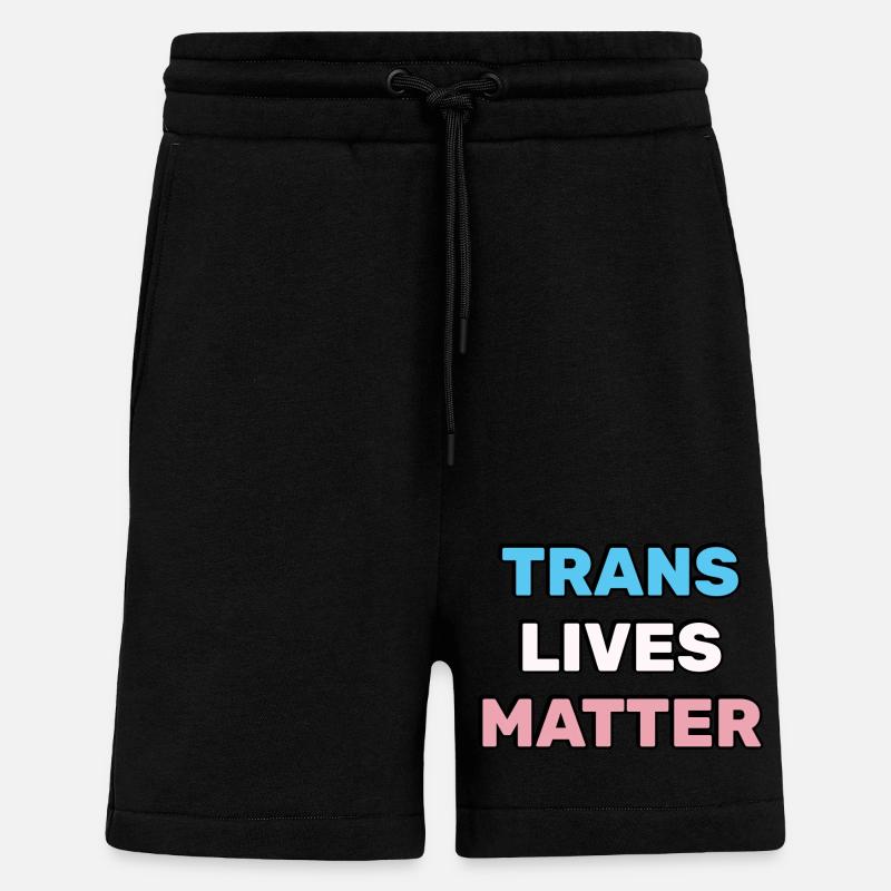 Trans-Leben zählen - Transgender Pride - Shorts - made by SPREAD - SOLID BLACK