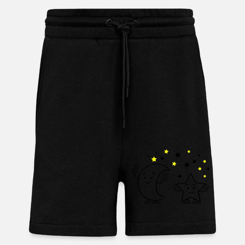 Moon and Stars Comic 02 - Shorts - made by SPREAD - SOLID BLACK