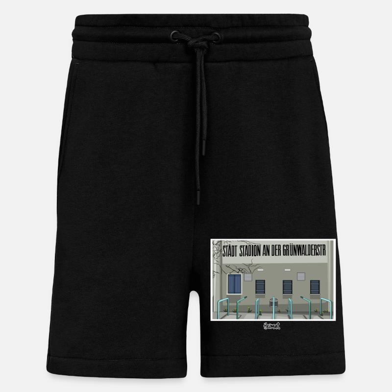 Giesing // Illustration - Short bio décontracté fabriqué en UE - SOLID BLACK