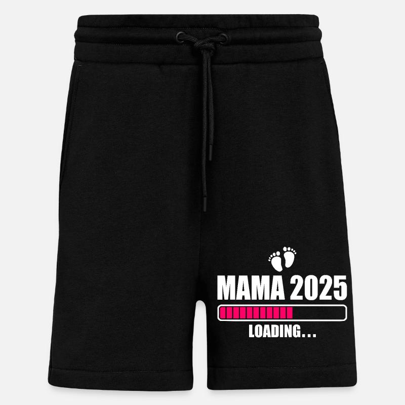 Mama 2025 - Short bio décontracté fabriqué en UE - SOLID BLACK