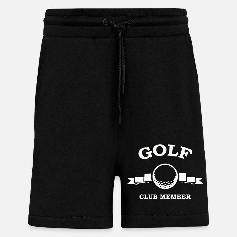 Membre du club de golf - Short bio décontracté fabriqué en UE - SOLID BLACK
