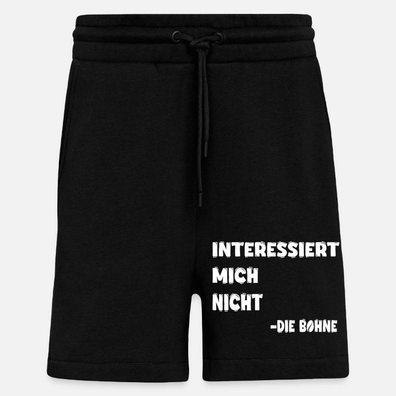 Interessiert mich nicht - Shorts - made by SPREAD - SOLID BLACK