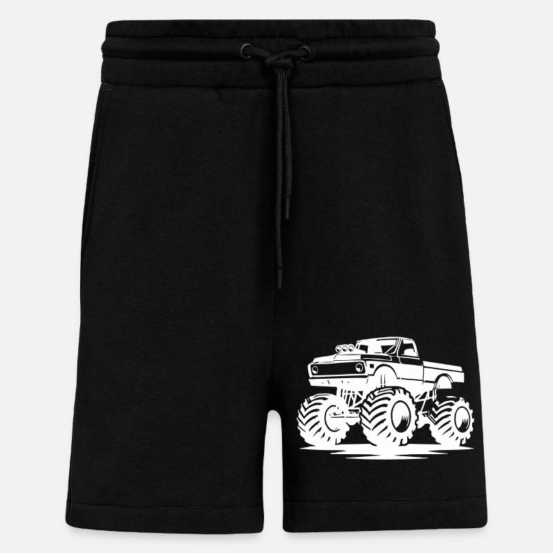 camion - Short bio décontracté fabriqué en UE - SOLID BLACK