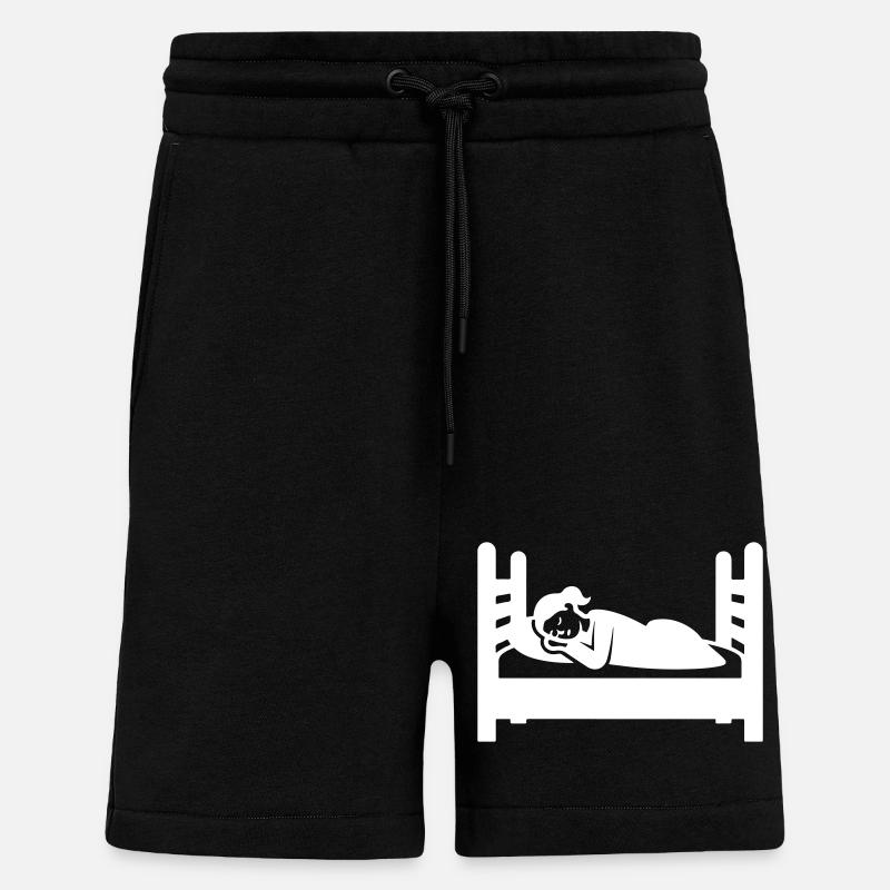 Schlafen Müde - Shorts - made by SPREAD - SOLID BLACK