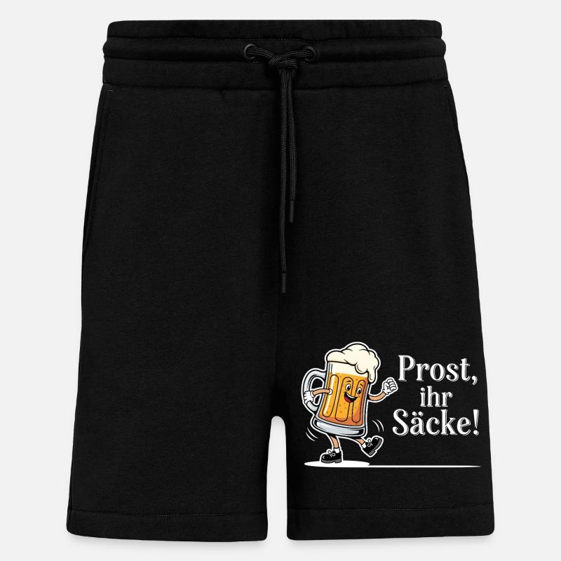 Prost, ihr Säcke ! - Shorts - made by SPREAD - SOLID BLACK