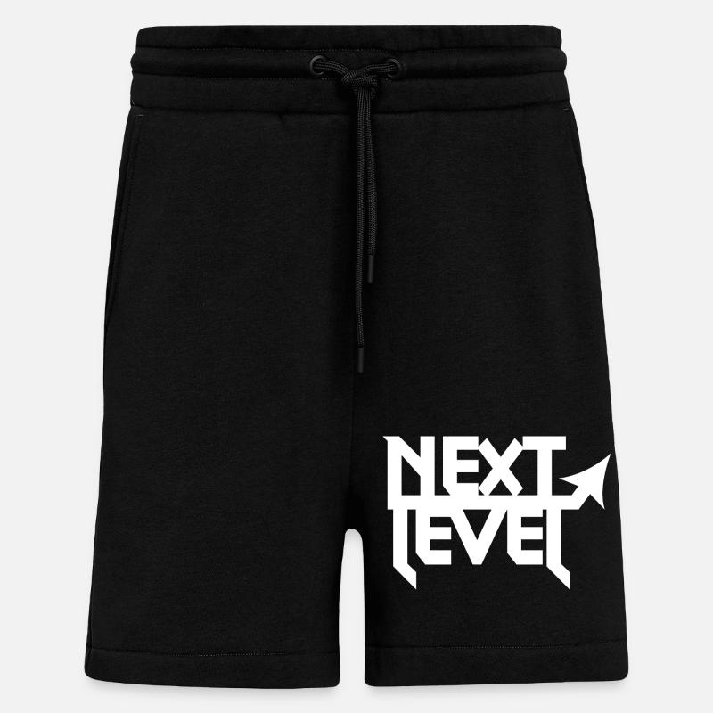 next level w - Short bio décontracté fabriqué en UE - SOLID BLACK