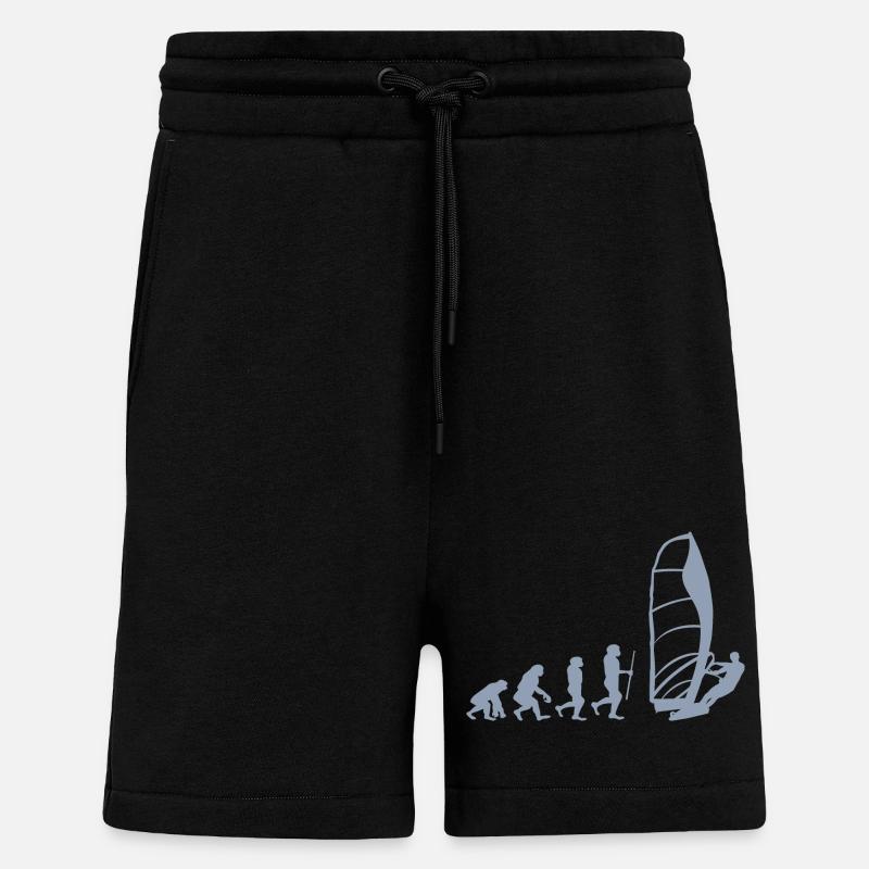 Evolution of Windsurfing - Shorts - made by SPREAD - SOLID BLACK