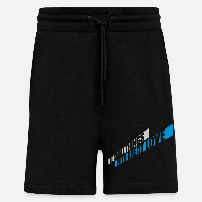 Zitat do small things - Shorts - made by SPREAD - SOLID BLACK