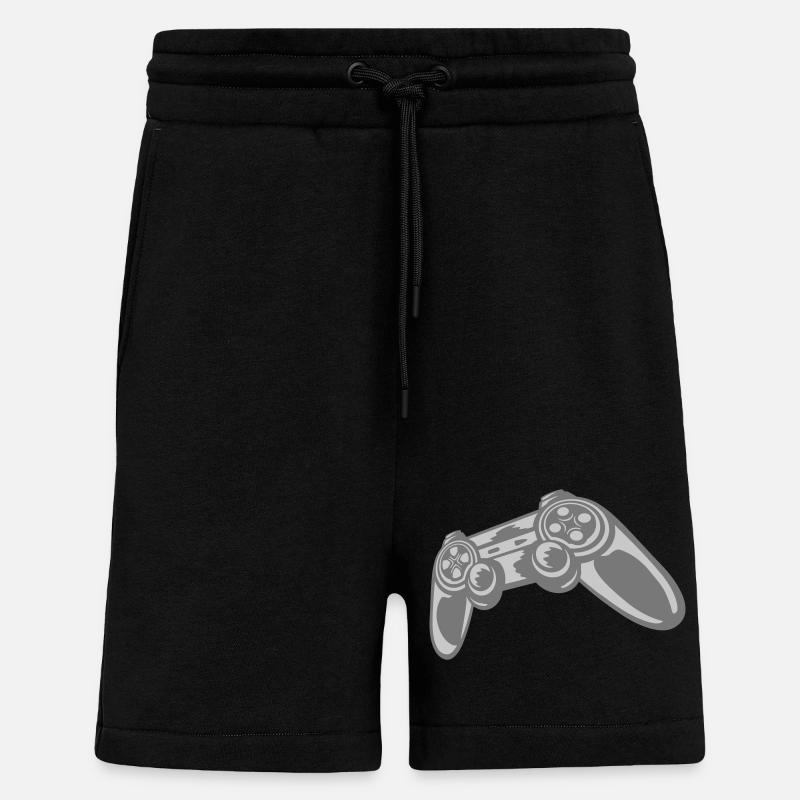 Gamer Konsole Retro Controller - Shorts - made by SPREAD - SOLID BLACK