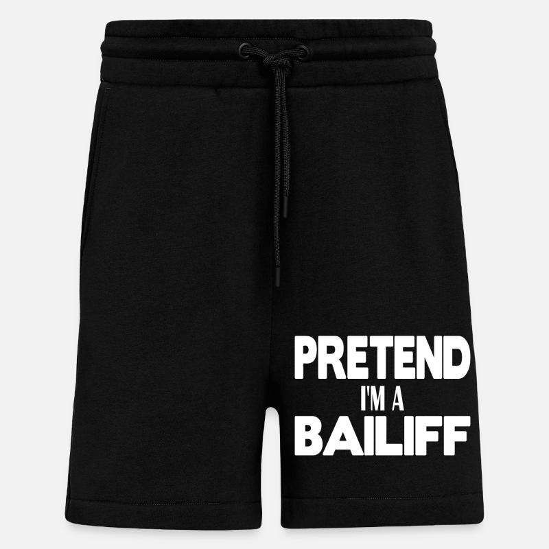 Pretend I'm a Bailiff - Shorts - made by SPREAD - SOLID BLACK