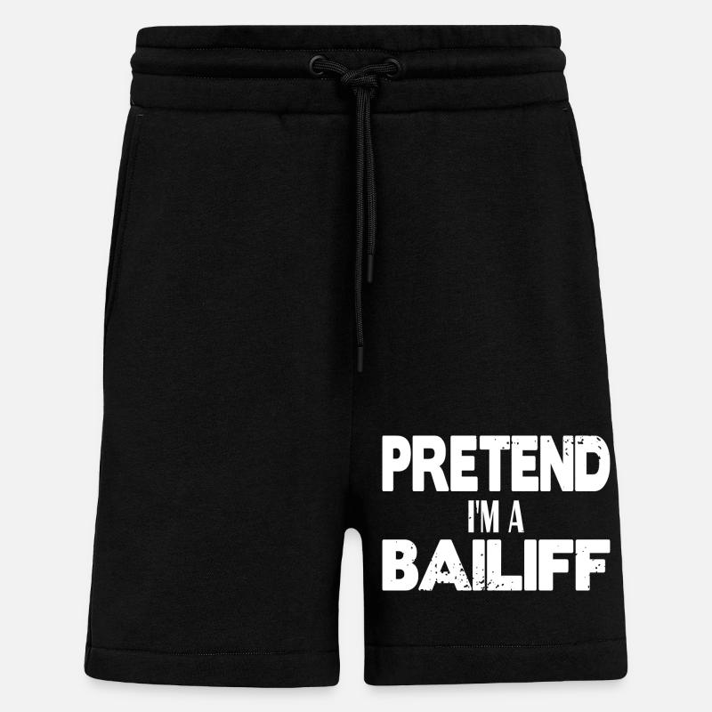 Faites semblant d’être huissier - Short bio décontracté fabriqué en UE - SOLID BLACK