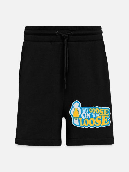goose on the loose - Shorts - made by SPREAD - SOLID BLACK