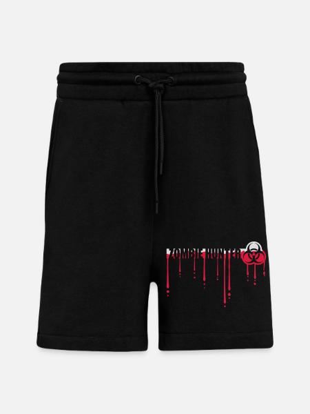 zombie hunter Halloween quote - Shorts - made by SPREAD - SOLID BLACK