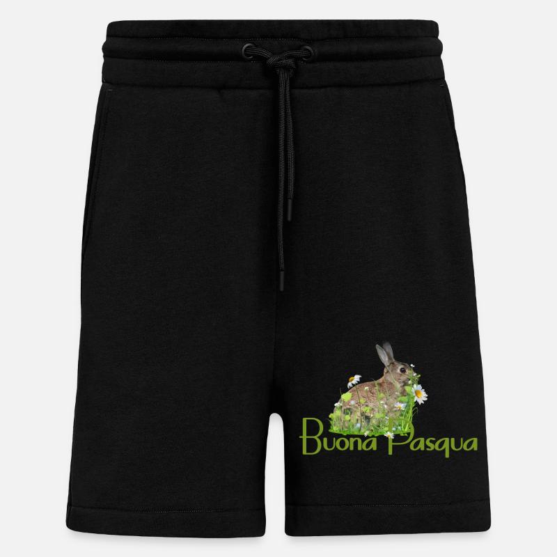 Joyeuses Pâques - Short bio décontracté fabriqué en UE - SOLID BLACK