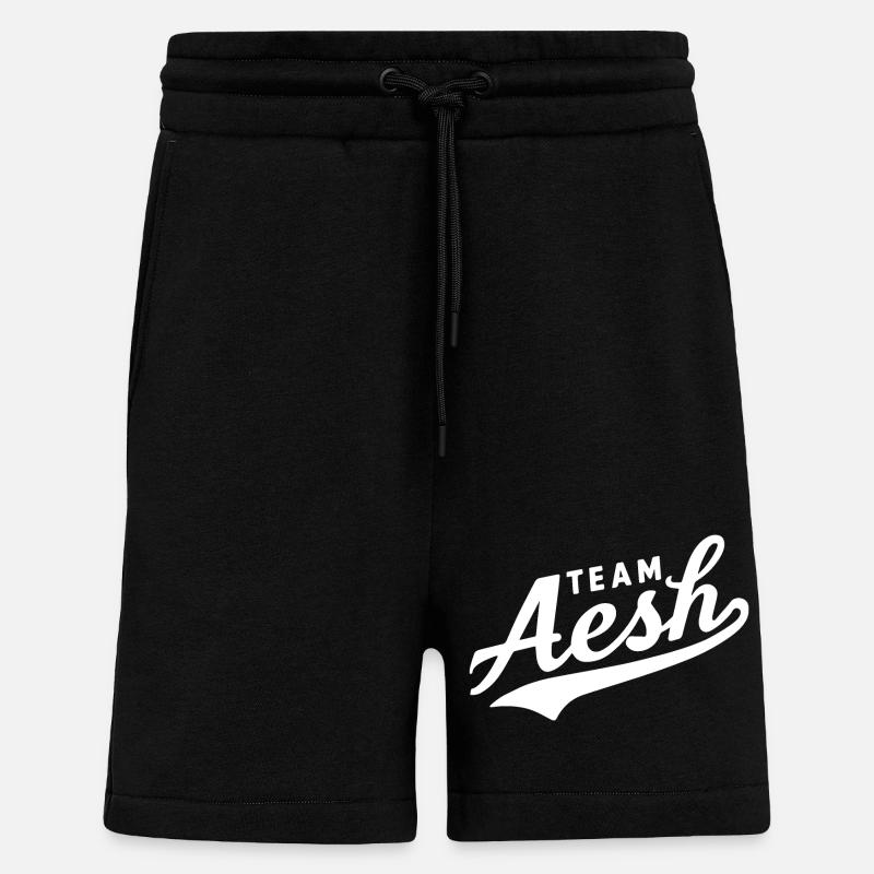 Team AESH - Short bio décontracté fabriqué en UE - SOLID BLACK