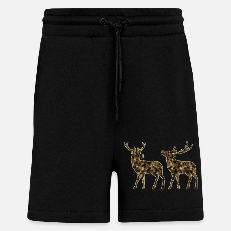 Deer - Shorts - made by SPREAD - SOLID BLACK