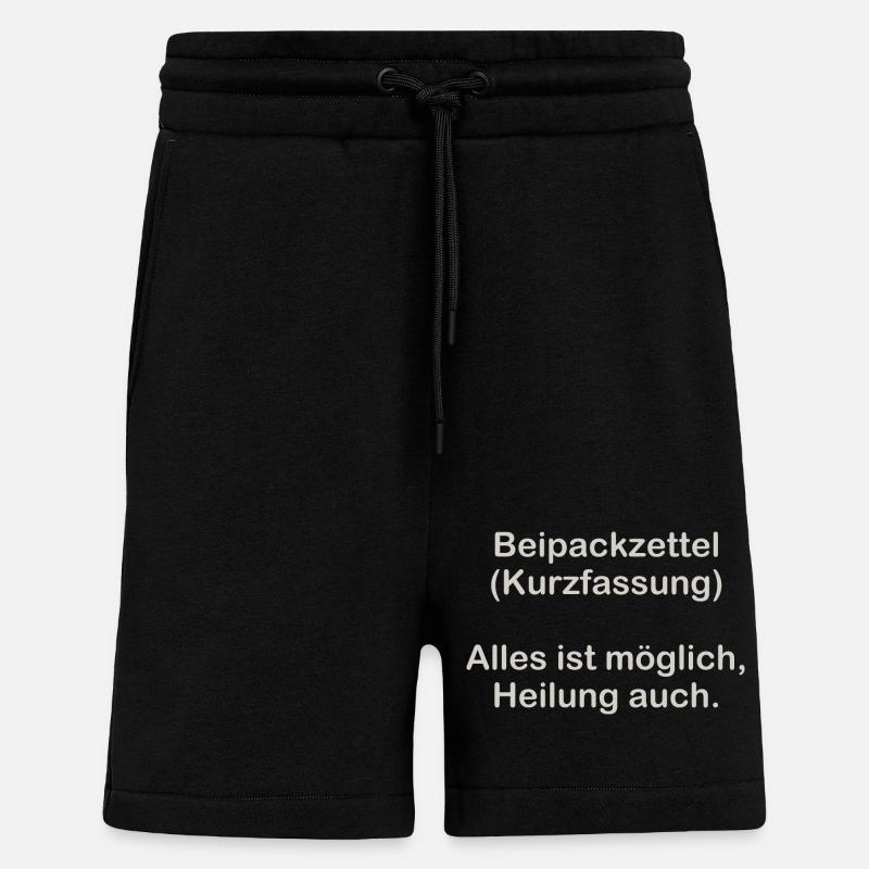 Kurzfassung Beipackzettel - Shorts - made by SPREAD - SOLID BLACK