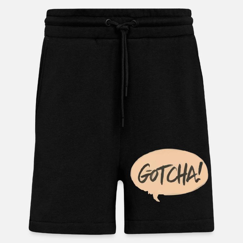 JE VAIS - Short bio décontracté fabriqué en UE - SOLID BLACK