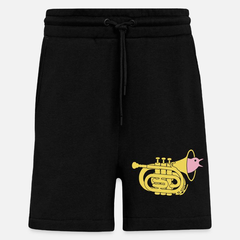 Trompetenvogel - Shorts - made by SPREAD - SOLID BLACK