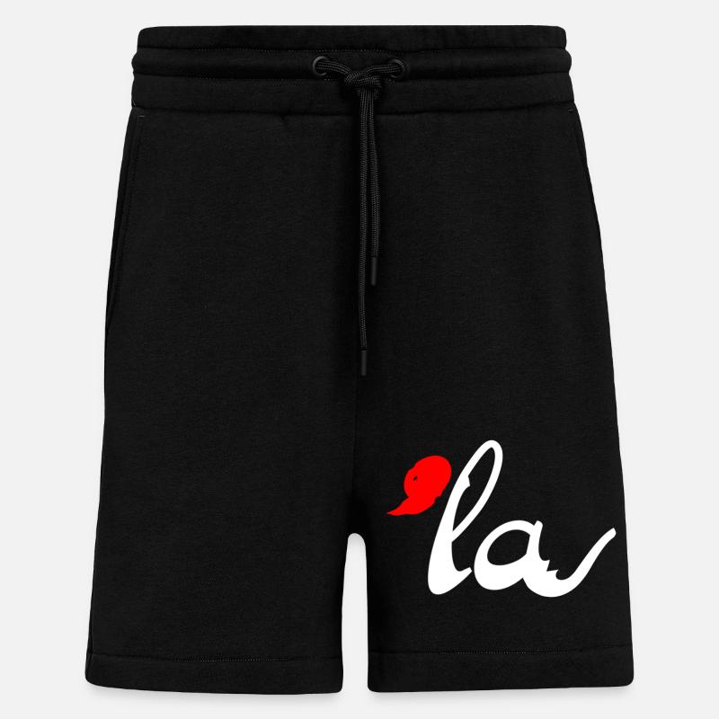 Virgule La - Short bio décontracté fabriqué en UE - SOLID BLACK