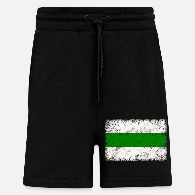 Groningue - Short bio décontracté fabriqué en UE - SOLID BLACK