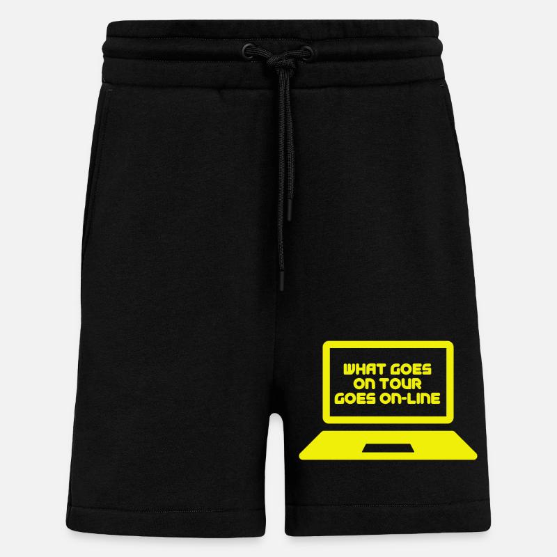What goes on 3 - Shorts - made by SPREAD - SOLID BLACK