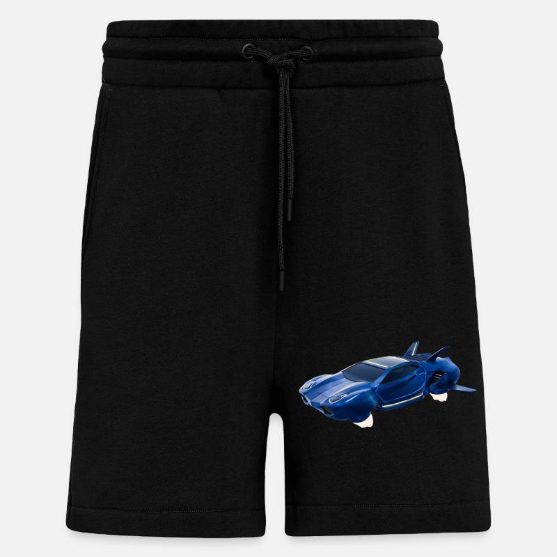 Sci-Fi Fliegendes Auto - Shorts - made by SPREAD - SOLID BLACK