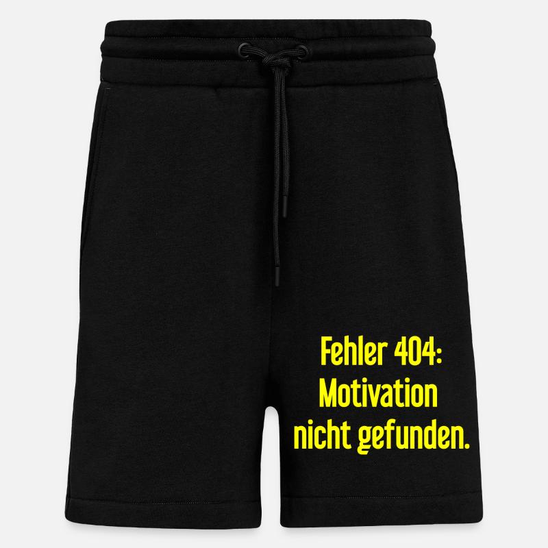 Erreur 404 : Motivation introuvable - Short bio décontracté fabriqué en UE - SOLID BLACK