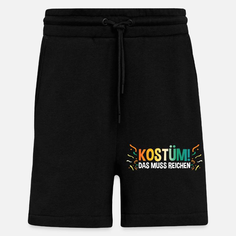 Jecken Fasching Karneval - Shorts - made by SPREAD - SOLID BLACK