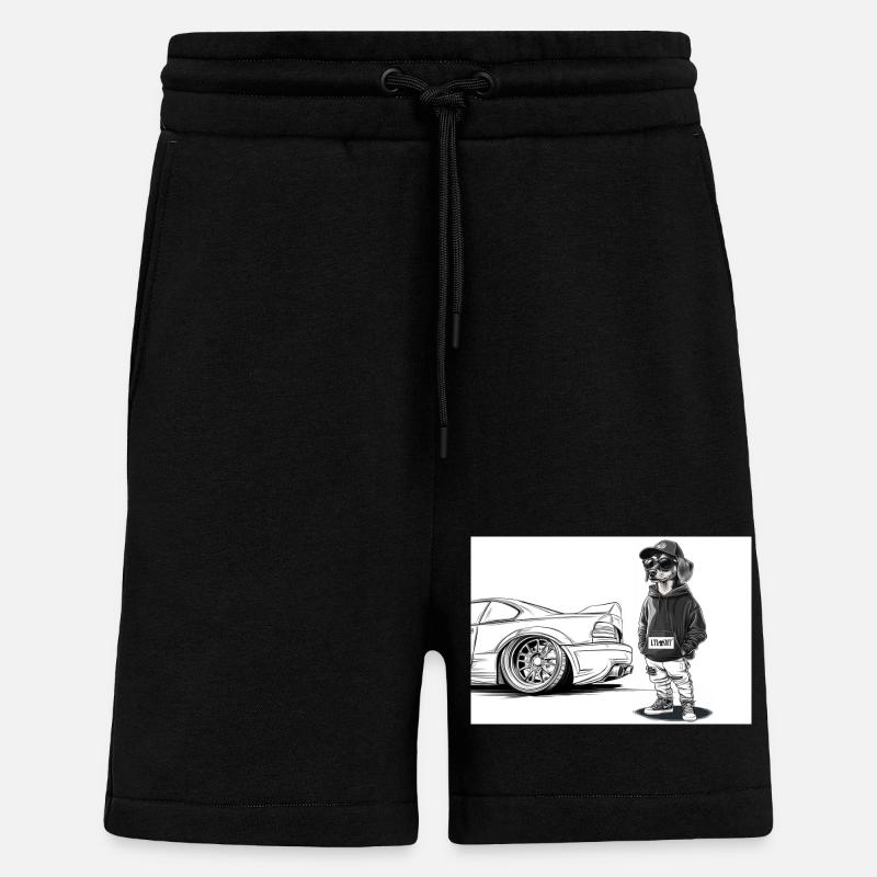 Tuner Dackel - Shorts - made by SPREAD - SOLID BLACK