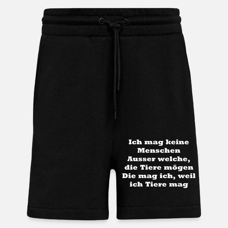 veganer Spruch - Shorts - made by SPREAD - SOLID BLACK