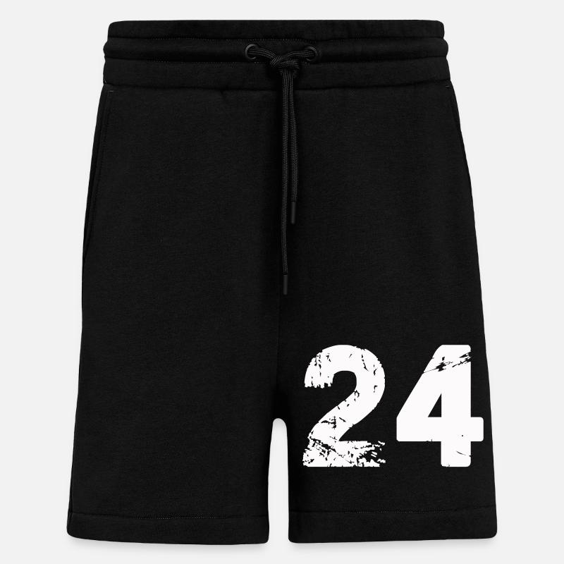 24 - Short bio décontracté fabriqué en UE - SOLID BLACK